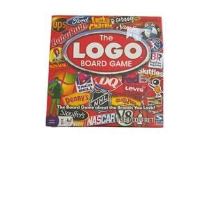 The LOGO Board Game Brand Trivia Spin Master 2004 Sealed